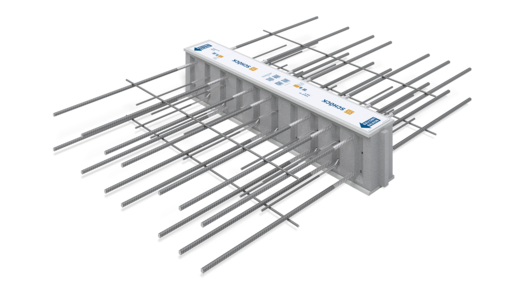 Schöck Isokorb® XT typ D - köldbryggsbrytare för genomgående betonggolv