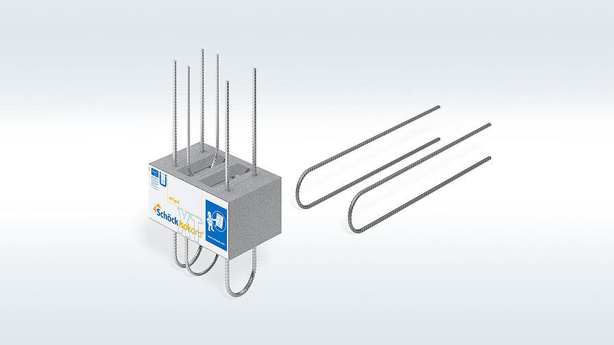 Der Schöck Isokorb XT Typ A trennt Attiken und Brüstungen thermisch und bietet damit eine Alternative zum Einpacken mit Dämmstoffen. 